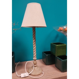 Lampe en bois